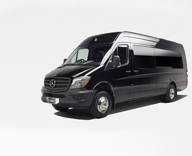 Mercedes Sprinter van for Stamford group transportation